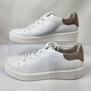 Naturalizer Women's 10.5 Morrison 2.0 White Leather Sneakers Tennis Shoes NWOB